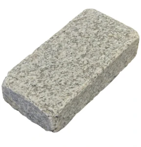 Granit SZARY New Pearl KOSTKA płomień i bębn.  20x10x5 cm 