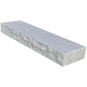 Granit SZARY New Pearl BLOK  łupany i płom. 130x35x15