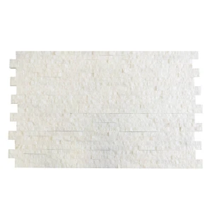 Panele ścienne i elewacyjne - MARMUR - biały WHITE - 10x36x 0,8 -1,2 cm