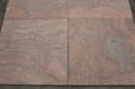 Granit czerwono-brązowy  typu MULTICOLOR RED płomień + szczotka  60x60 x1,5 cm  