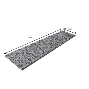 Stopnica granitowa Dark Grey New G654 płomieniowana 150x33x3