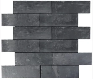 Łupek czarny  naturalny  10x30x0-8-1-3 cm    