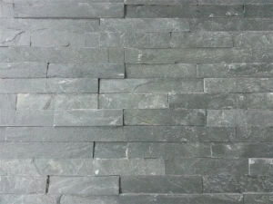 Panele ścienne i elewacyjne - ŁUPEK CZARNY  - 10x36x 0,8 -1,3 cm 