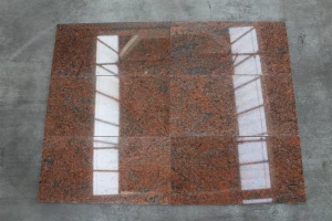 Granit czerwono-brązowy  typu MULTICOLOR RED poler 60x60 x1,3 cm   