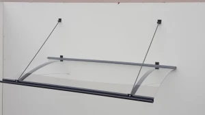 DASZEK - Markiza 160x82 cm na odciągach - typ 002 - płyta akrylowa